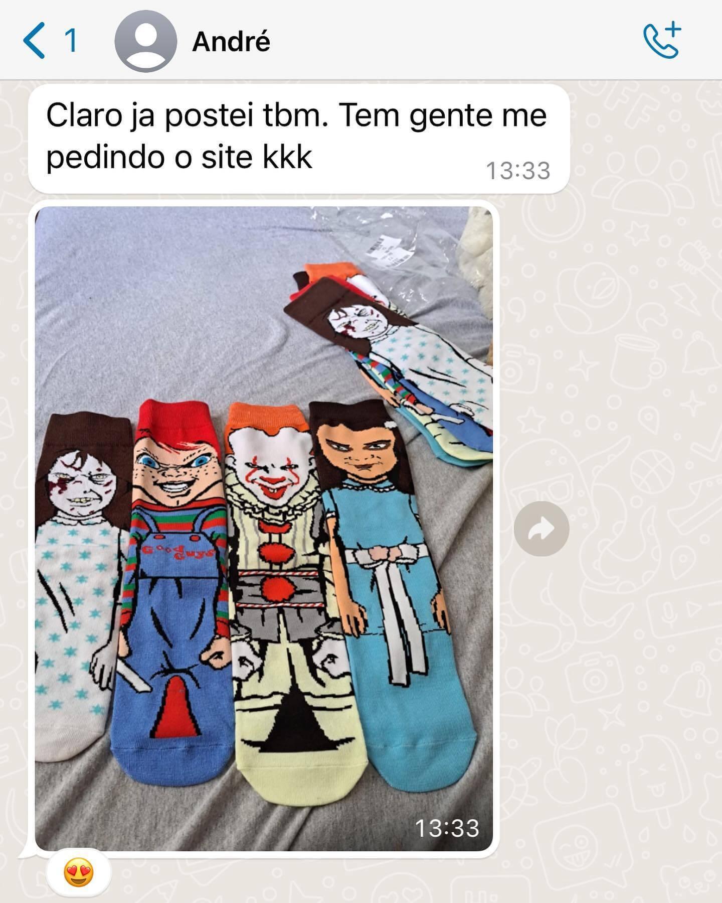 Meias Chucky - Brinquedo Assassino - Kamaleone