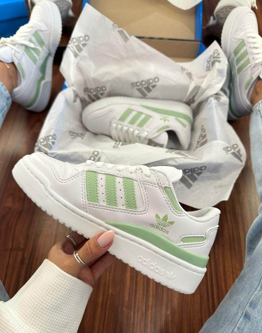 Adidas Forum Low - Branco com Verde