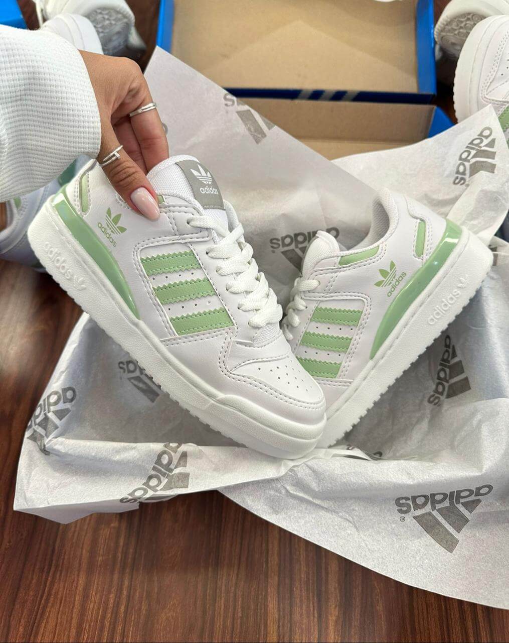 Adidas Forum Low - Branco com Verde