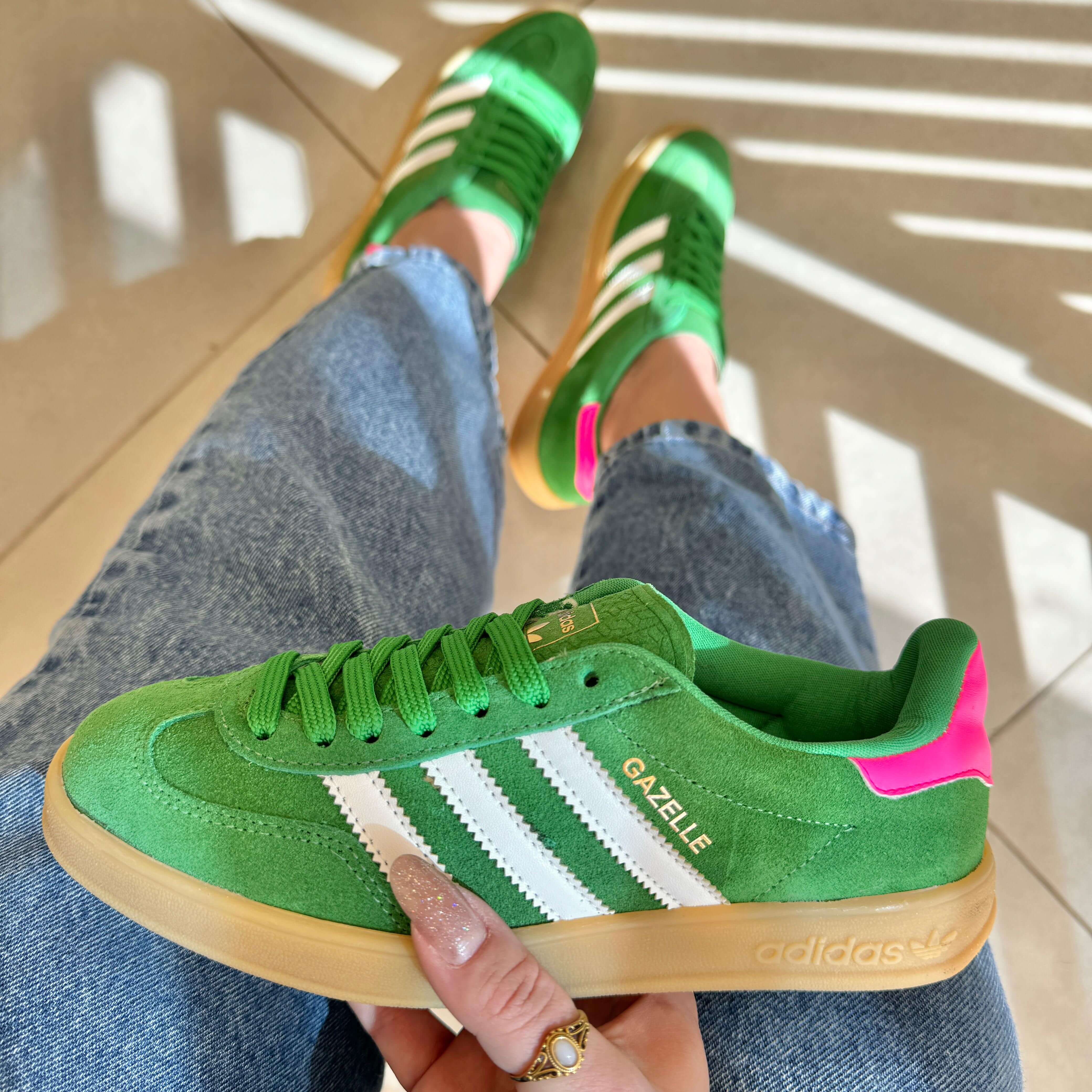 Adidas Gazelle - Verde (Couro Legítimo)