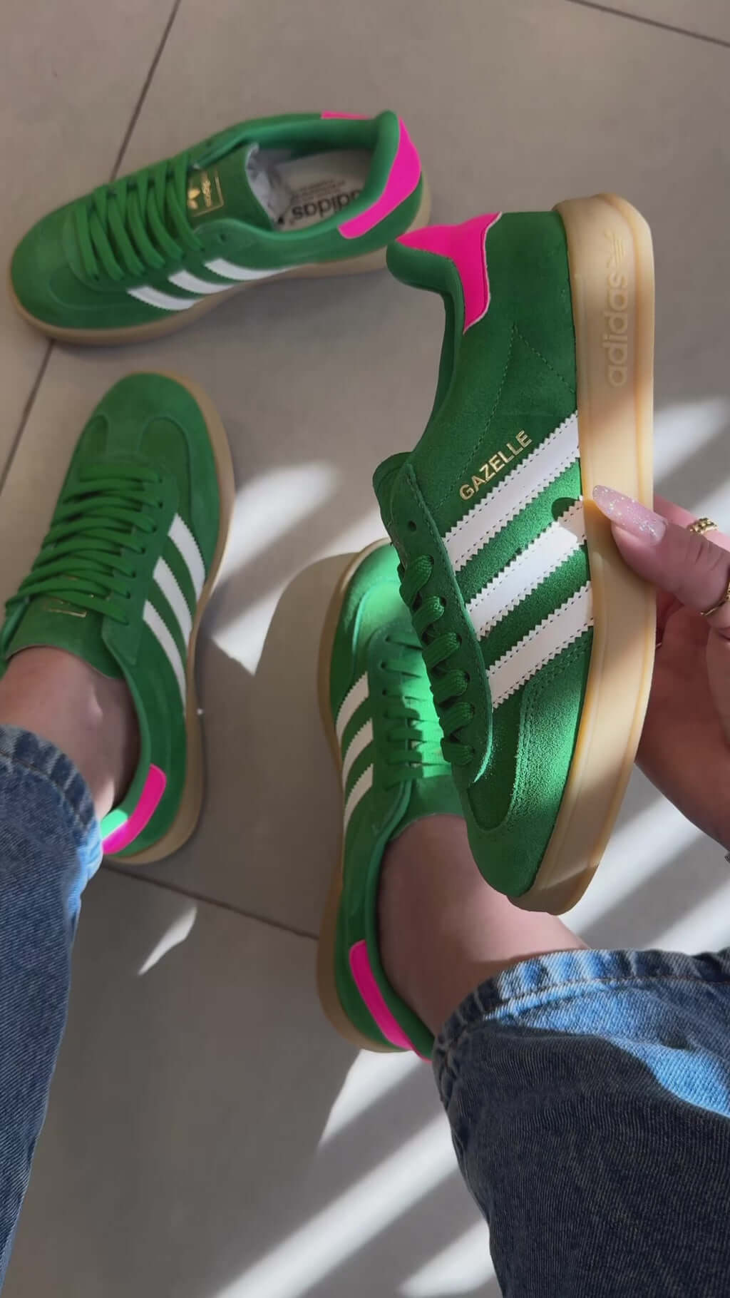 Adidas Gazelle - Verde (Couro Legítimo)