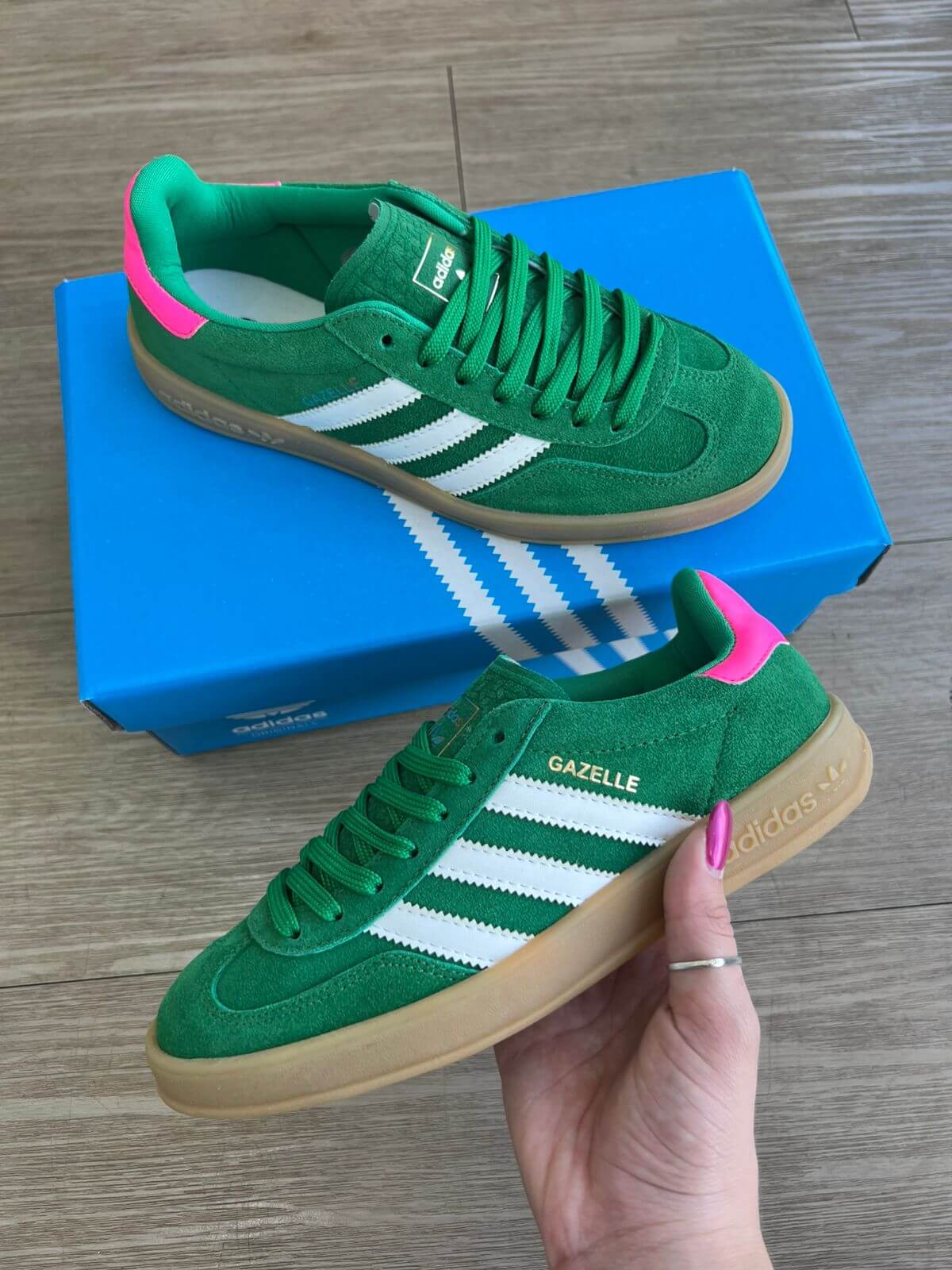 Adidas Gazelle - Verde (Couro Legítimo)