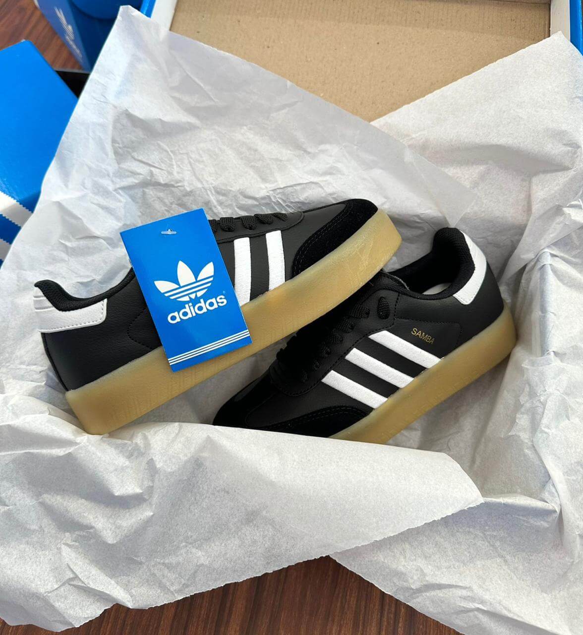 Adidas Samba Tratorado - Preto com Branco