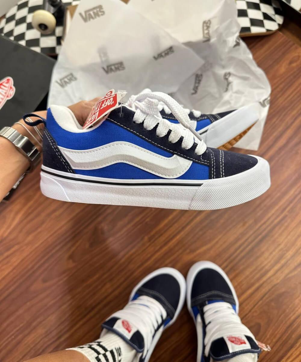 Vans KNU - Azul com Branco